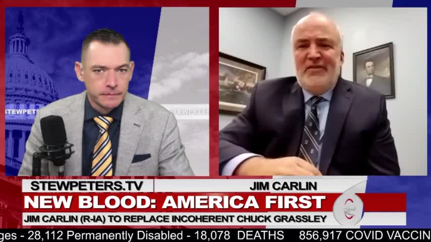 NEW BLOOD: AMERICA FIRST JIM CARLIN TO REPLACE INCOHERENT CHUCK GRASSLEY.