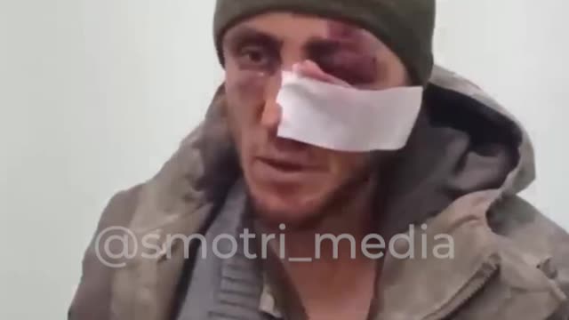 Ukraine War - A captured militant of the Armed Forces of Ukraine