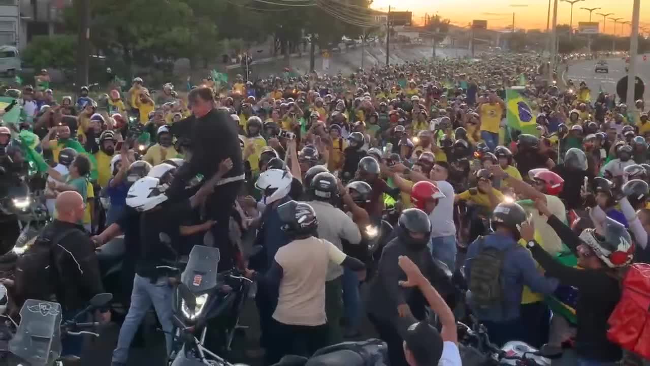 A True Leader is one of us -- watch Brazil cheer Bolsonaro