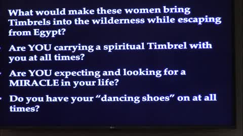 Preparing Your Timbrel