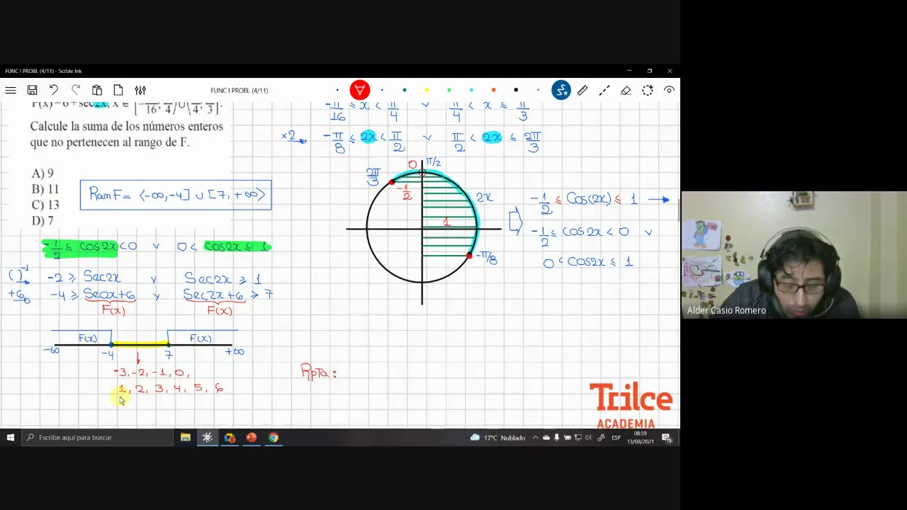 TRILCE SEMESTRAL 2021 | SEMANA 15 | TRIGONOMETRÍA: FUNCIONES TRIGONOMÉTRICAS I