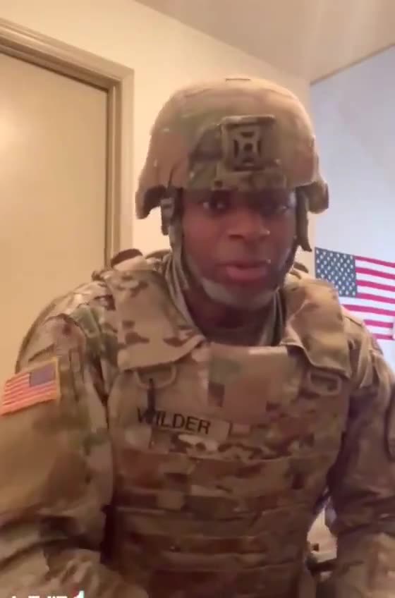 US Army Soldier Encouragement