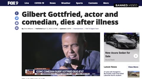 Comedian Gilbert Gottfried Dies Five Months After Revealing Being Fully Vaxxed And Boosted