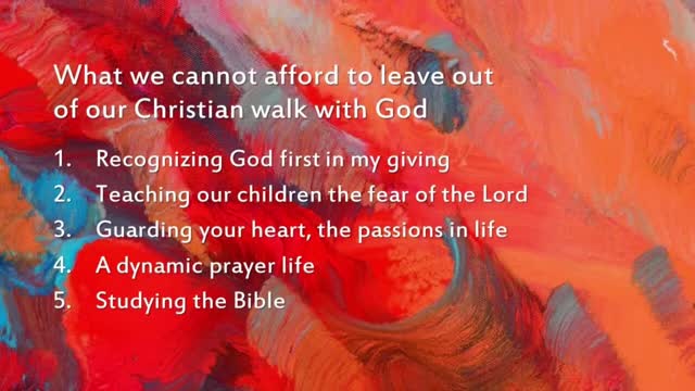 Responding to God with Love