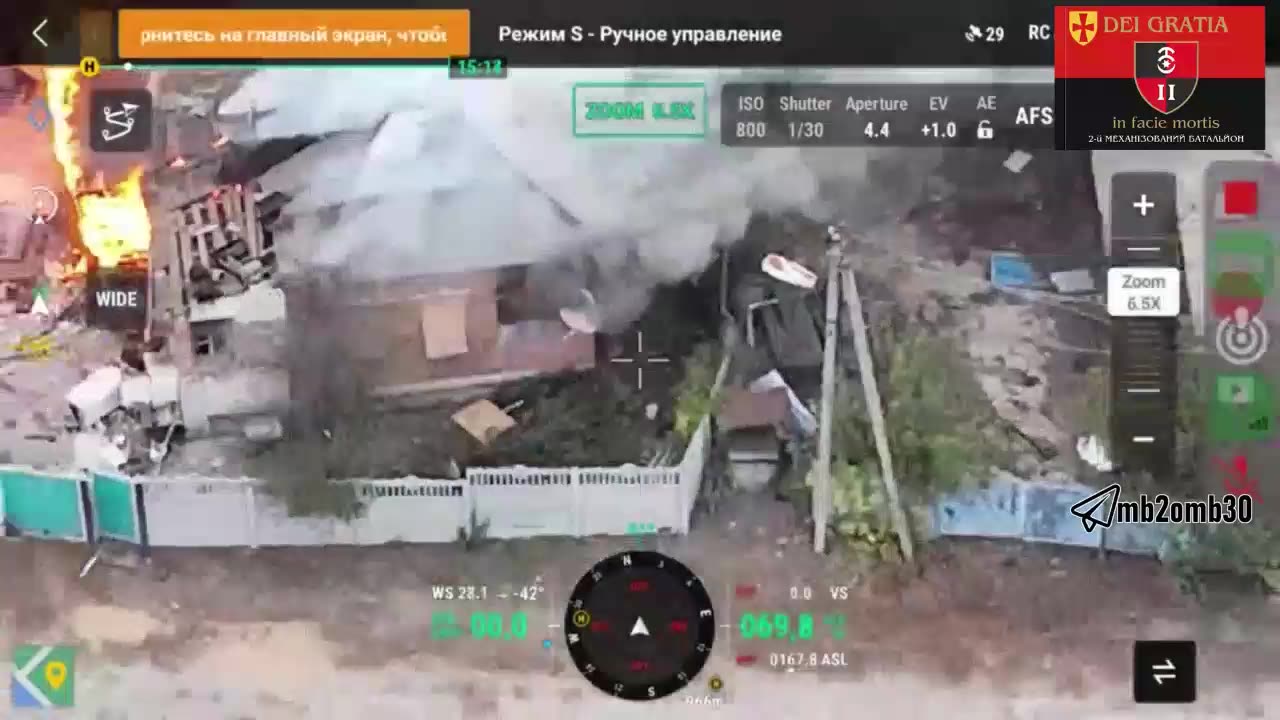 Russians Bail After Drones Set "Safehouse" Alight