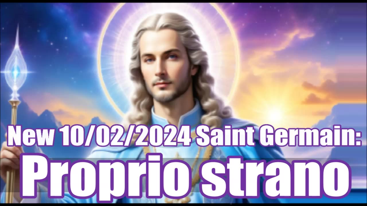 NEW 10/02/2024 Saint Germain: Proprio strano