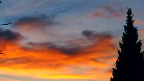 Beautiful colored clouds