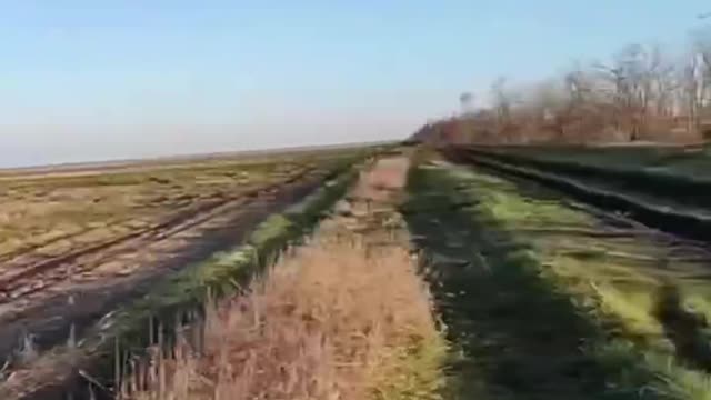 Kalibr Missile Flies Above Ukrainian Troops