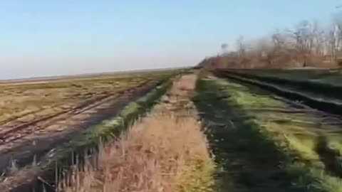 Kalibr Missile Flies Above Ukrainian Troops