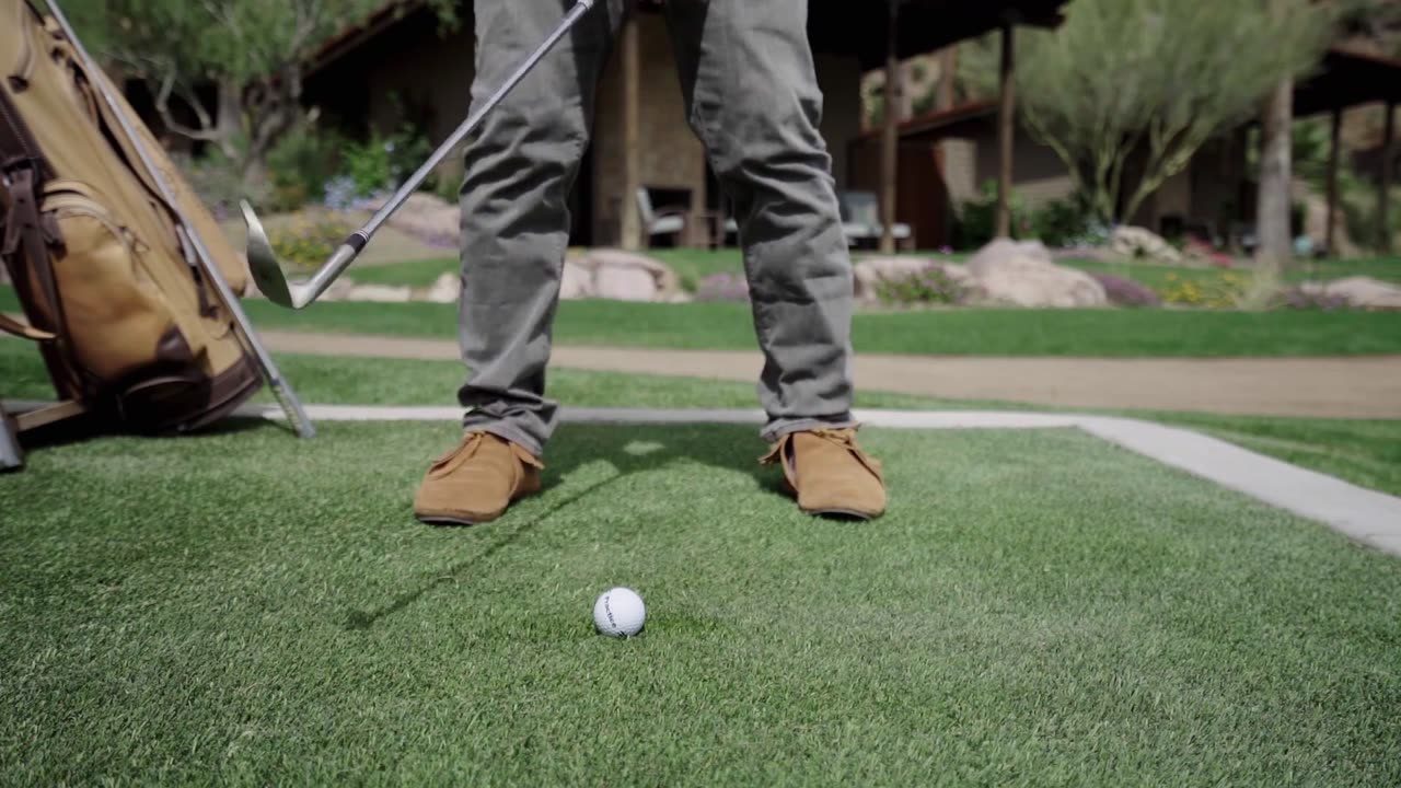 Golf Course Stock Footage Drone Aerial View