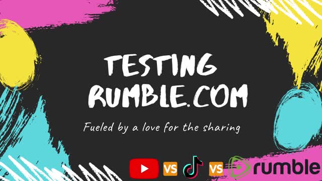 testing rumble.com - let's see it