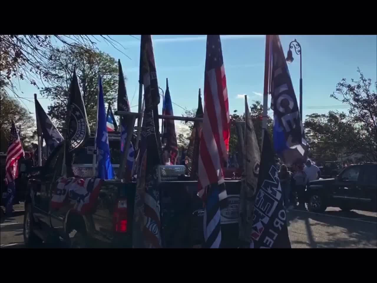 9,064 vehicles - Long Island Trump rally Seaford to Montauk, NY