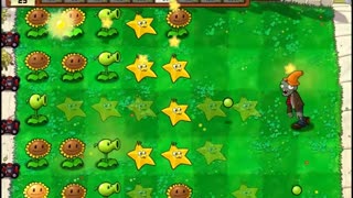 Plants vs zombies Minijuegos 07 Viendo las estrellas