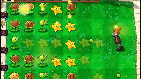 Plants vs zombies Minijuegos 07 Viendo las estrellas