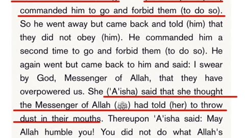 Muhammed Full of Envy orders Women Do Not Cry for their Husbands islam ChurchOfSatan