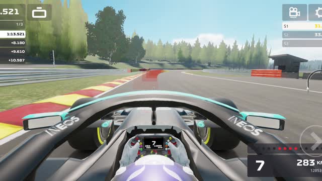 f1 mobile racing spring warmup event Belgium
