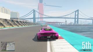 GTA Online Stunt Race - Big Drop - 4th place; Total participants - 15