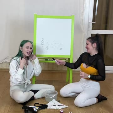 Body Art with eyes closed