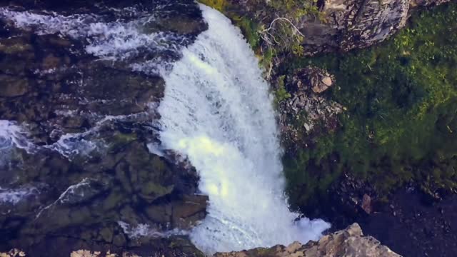 High Angle View of Waterfall
