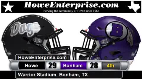 Howe Bulldogs at Bonham Warriors, 10/30/2020