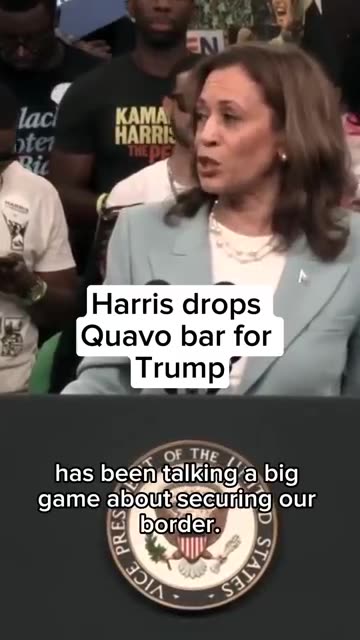Kamala Harris drops Quavo bar for Trump
