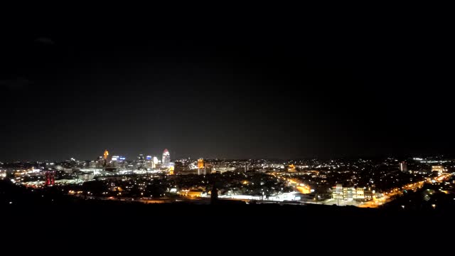 BRIGHT CINCINNATI AT NIGHT!