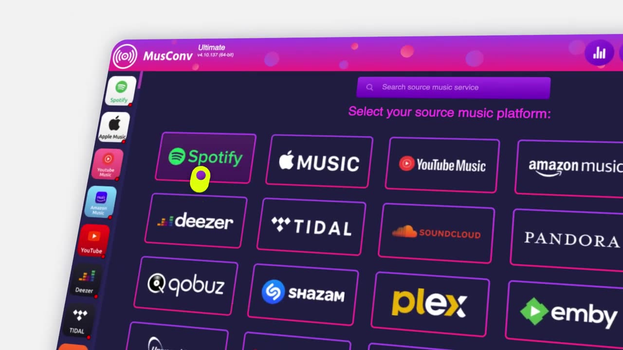 Transfer playlists between Spotify, Apple Music and 125+ music services - MusConv app