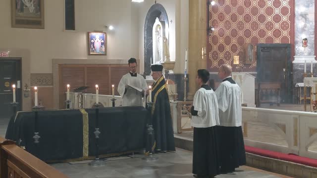 Absolution at the Catafalque - All Souls Requiem Latin Mass - November 2, 2020