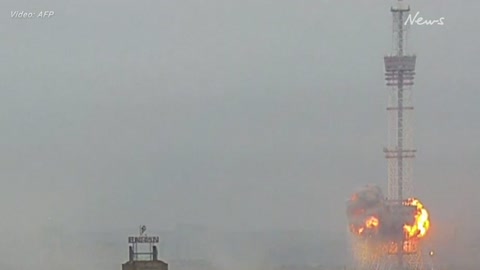 Airstrike hits Kyiv's main television tower, kills five