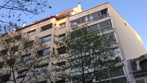 The sound of applause filling the street in Paris