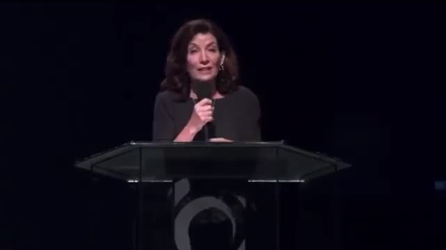 NY Governor Kathy Hochul goes on unhinged religious rant.