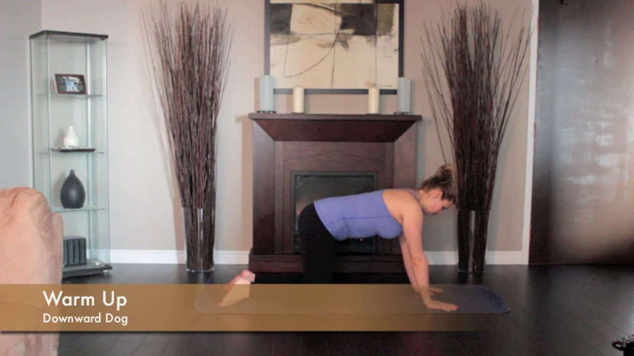 Yoga Video | Downward-dog | Home Yoga Workout | Fitness video training