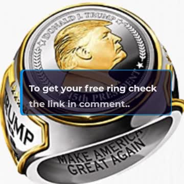 🔥US President Trump Gold and Silver Plated Ring | Trump news🔥 | trump 2024