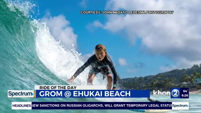 The future of Hawaii surfing over Ehukai Beach