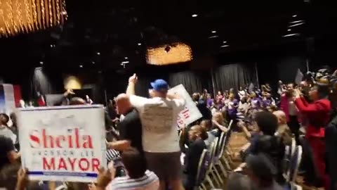 Guy was dragged out of HRC event.