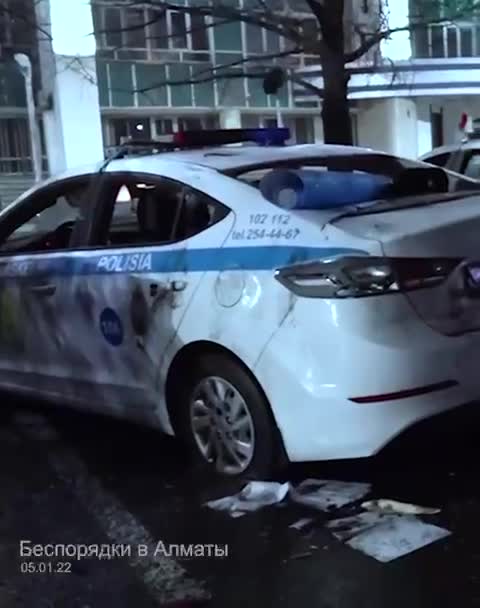 In Almaty/Kazakhstan, protests escalated during the night