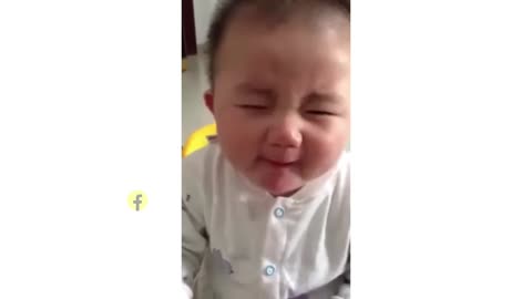 Cute baby funny moment