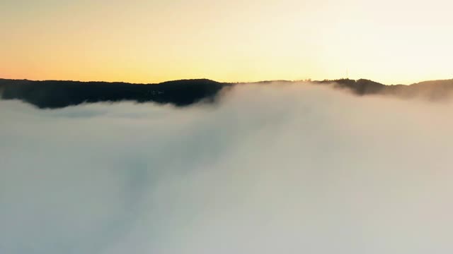 wow amazing Clouds Lying Low Covering Mountain Side#shorts