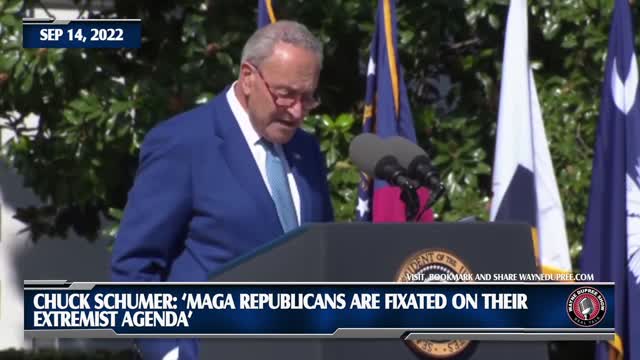 Schumer Wines: 'MAGA Republicans Are Fixated On Their Extremist Agenda'