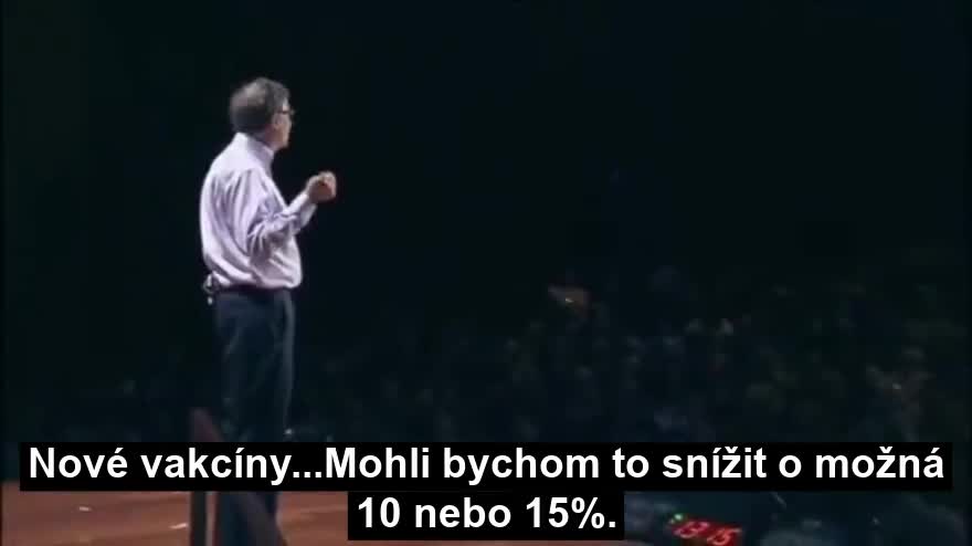 Bill Gates - TED Talk (2010): "Skrze nové vakcíny zabijeme miliardu lidí"