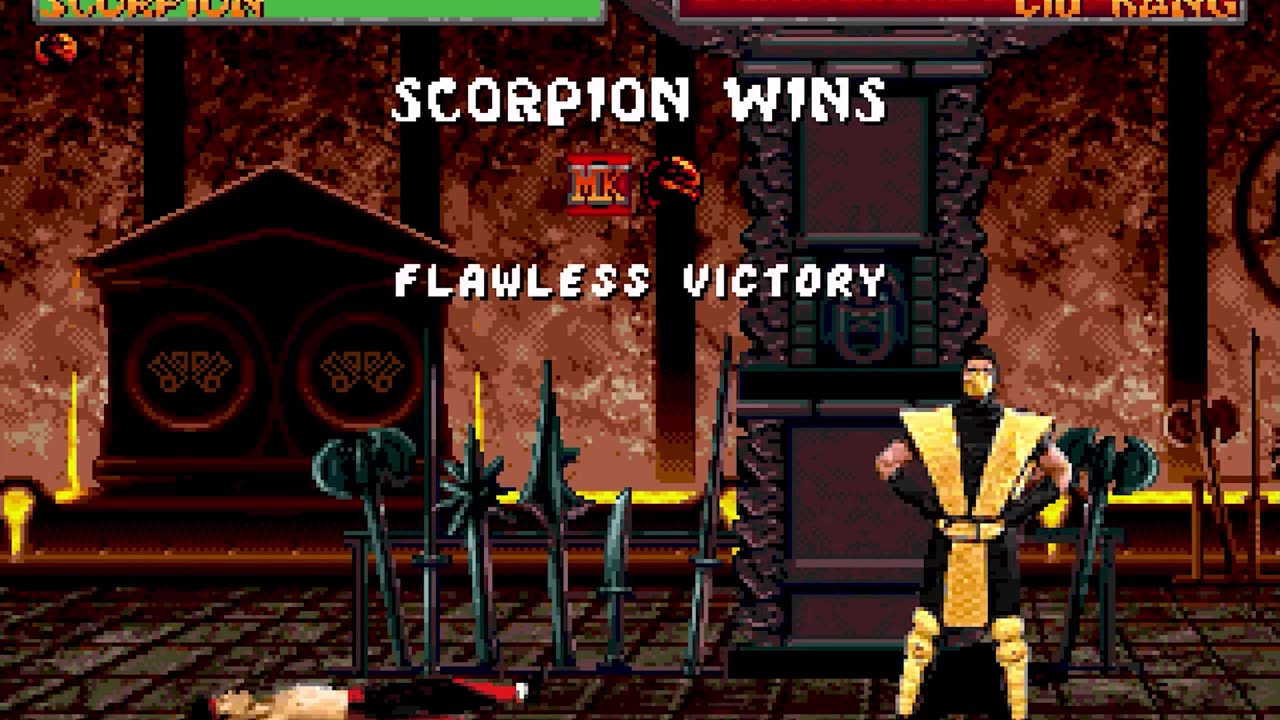 Mortal Kombat 2 - Scorpion Playthrough on the 32X