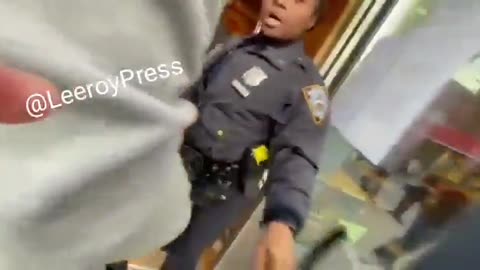 NYPD Officer Rips Flag Away from Army Vet at Anti-Vax Mandate Protest, Stomps On It