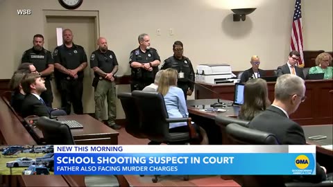 Georgia school shooting suspect and father make 1st courtroom appearance