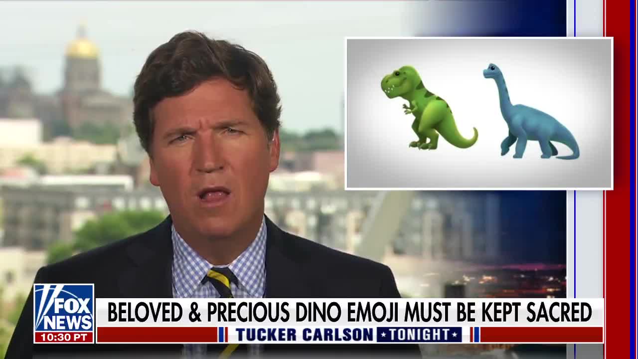 Tucker Mocks NPR for Suggesting Dinosaur Emojis Belong to the Trans Community