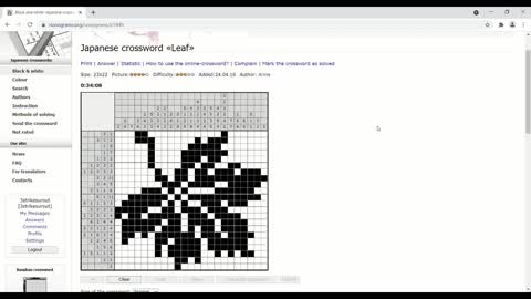 Nonograms - Leaf 4