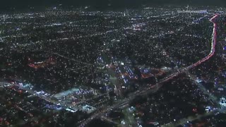 Nighttime High Speed LA Freeway Pursuit Exceeds 115 MPH... Ducks Into Parking Garage...