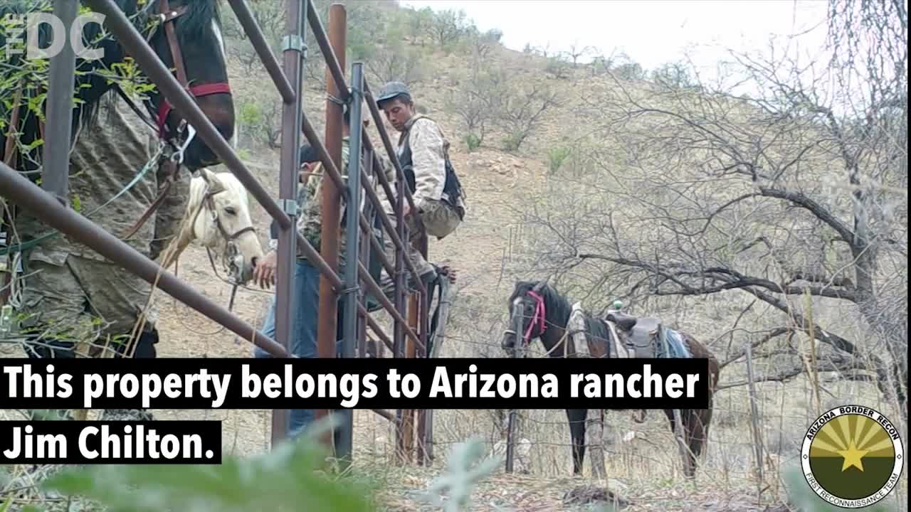 Illegal immigrants caught crossing over at Chilton Ranch, Arizona