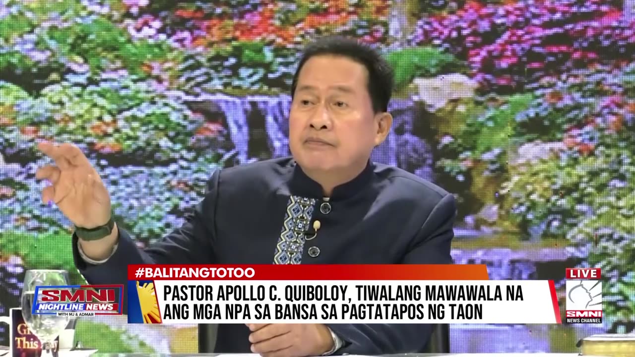 Pastor Apollo C. Quiboloy, muling nanawagan sa mga N P A na sumuko na sa pamahalaan