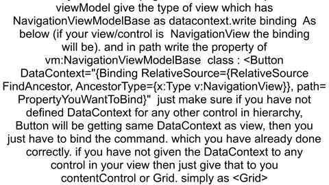 Binding to ViewModel not working using RelativeSource