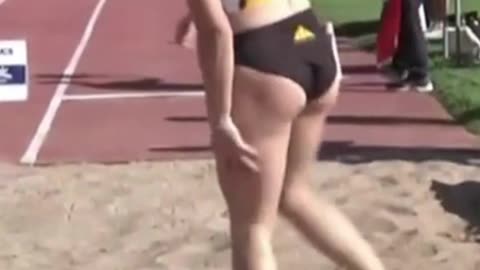 Andrea Pedros beautiful long jump